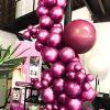 PartyWoo Metallic Hot Pink Balloons 138 pcs Different Sizes of 18 12 10 5 Inch Metallic Pink Magenta Fuchsia Latex Helium Balloon Arch Kit Garland for Birthday Baby Shower Party Decorations Pink-G114