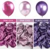 PartyWoo Metallic Pinkish Purple Balloons, 50 pcs 12 Inch Metallic Pink Balloons, Pink Metallic Balloons for Balloon Garland Balloon Arch as Wedding Decorations, Birthday Party Decorations, Pink-G108