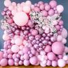 PartyWoo Metallic Pinkish Purple Balloons, 50 pcs 12 Inch Metallic Pink Balloons, Pink Metallic Balloons for Balloon Garland Balloon Arch as Wedding Decorations, Birthday Party Decorations, Pink-G108