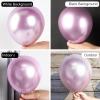 PartyWoo Metallic Pinkish Purple Balloons, 85 pcs Metallic Pink Balloons Different Sizes Pack of 18 Inch 12 Inch 10 Inch 5 Inch Metallic Balloons for Balloon Garland as Party Decorations, Pink-G108