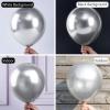 PartyWoo Metallic Silver Balloons 52 pcs 12 Inch Chrome Silver Latex Balloons for Graduation New Year Wedding Baby Shower Gender Reveal Bachelorette Anniversary Birthday Party Decorations Silver-G102