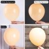 PartyWoo Nude Balloons, 51 Pcs 12 Inch Boho Apricot and Beige Balloons for Garland or Arch – Baby Shower, Birthday, Wedding Decorations, Apricot-F05