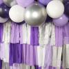 PartyWoo Purple Balloons, 51 pcs Party Decorations Pack of Latex Balloons and Crepe Paper for Balloon Garland as Party Decorations, Birthday Decorations, Wedding Decorations, Baby Shower Decorations