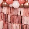 PartyWoo Rose Gold Balloons, 51 pcs Party Decorations Pack of Balloons and Crepe Paper for Balloon Garland as Party Decorations, Birthday Decorations, Wedding Decorations, Baby Shower Decorations
