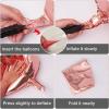 PartyWoo Rose Gold Foil Balloons, 3 pcs 50 Inch Round Foil Balloons, Giant 4D Foil Balloons and Ribbon, Large Mylar Balloons, Balloons for Birthday Decorations, Wedding Decorations, Party Decorations