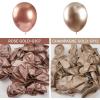 PartyWoo Rose Gold Star Balloons 110pcs Different Sizes 18 12 10 5 Inch Pack 22 Inch Gold Spike Star Foil Mylar Balloon Arch Kit for Birthday Engagement Party Decorations Rose Gold-G107