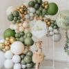 PartyWoo Sage Green Balloons 51 pcs 12 Inch Matte Sage Olive Green Boho Neutral Eucalyptus Balloons for Wedding Baby Shower Gender Reveal Birthday Graduation Jungle Safari Party Decorations Green-F11