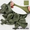 PartyWoo Sage Green Balloons 51 pcs 12 Inch Matte Sage Olive Green Boho Neutral Eucalyptus Balloons for Wedding Baby Shower Gender Reveal Birthday Graduation Jungle Safari Party Decorations Green-F11