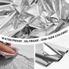 PartyWoo Silver Foil Tablecloth, 54 x 108 Inch Rectangle Party Tablecloth, Foil Tablecloth for 6 to 8 Foot Table, Metallic Table Cover, Plastic Table Cloth, Waterproof for Birthday Wedding (1 Pack)