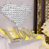 PartyWoo Silver Heart Balloons, 2 pcs 55 Inch Large Heart Balloons, Giant Foil Balloons, Large Mylar Balloons, Heart Balloons for Birthday Decorations, Wedding Decorations, Bridal Shower Decorations