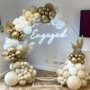 PartyWoo White Sand Balloons 52 pcs 12 Inch Beige Cream Ivory Off White Latex Helium Balloons for Wedding Bridal Graduation Baby Shower Gender Reveal Safari Birthday Party Decorations White-F12
