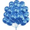 PartyWoo Metallic Blue Balloons, 51 Pcs 12 Inch for Balloon Garland Arch, Party Decorations, Birthday, Wedding – Blue-G106
