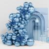PartyWoo Metallic Blue Star Balloons 110pcs Different Sizes 18 12 10 5 Inch Pack 22 Inch Royal Blue Spike Star Explosion Foil Mylar Balloon Arch Kit for Birthday Party Decorations Blue-G119