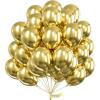 PartyWoo Metallic Gold Balloons 52 pcs 12 Inch Chrome Gold Latex Helium Balloons for Graduation Baby Shower Gender Reveal Christmas Wedding New Year Anniversaries Birthday Party Decorations Gold-G101