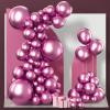 PartyWoo Metallic Hot Pink Balloons 85 pcs Different Sizes of 18 12 10 5 Inch Metallic Pink Magenta Fuchsia Latex Helium Balloon Arch Kit Garland for Birthday Baby Shower Party Decorations Pink-G114