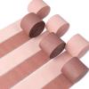 PartyWoo Rose Gold Crepe Paper Streamers 6 Rolls 492 ft Pack of Dusty Pink Metallic Rose Gold Crepe Paper for Graduation Butterfly Baby Shower Birthday Party Decorations (1.8 Inch x 82 Ft/Roll)