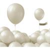 PartyWoo White Sand Balloons 52 pcs 12 Inch Beige Cream Ivory Off White Latex Helium Balloons for Wedding Bridal Graduation Baby Shower Gender Reveal Safari Birthday Party Decorations White-F12