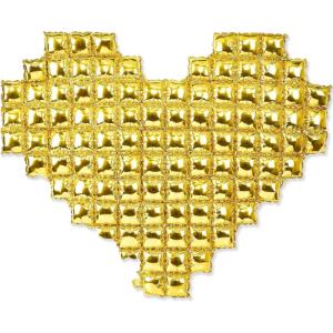 PartyWoo Gold Heart Balloons, 2 Pack 55 Inch Giant Foil Heart Balloons, Ideal for Birthday, Bridal Shower, Baby Showers & Valentine’s Day Decorations
