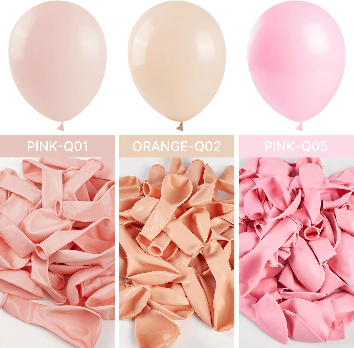 imagePartyWoo Pale Pink Balloons 51 pcs 12 Inch Pink Balloons Pink Latex Balloons for Balloon Garland Balloon Arch as Birthday Party Decorations Wedding Decorations Baby Shower Decorations PinkQ01
