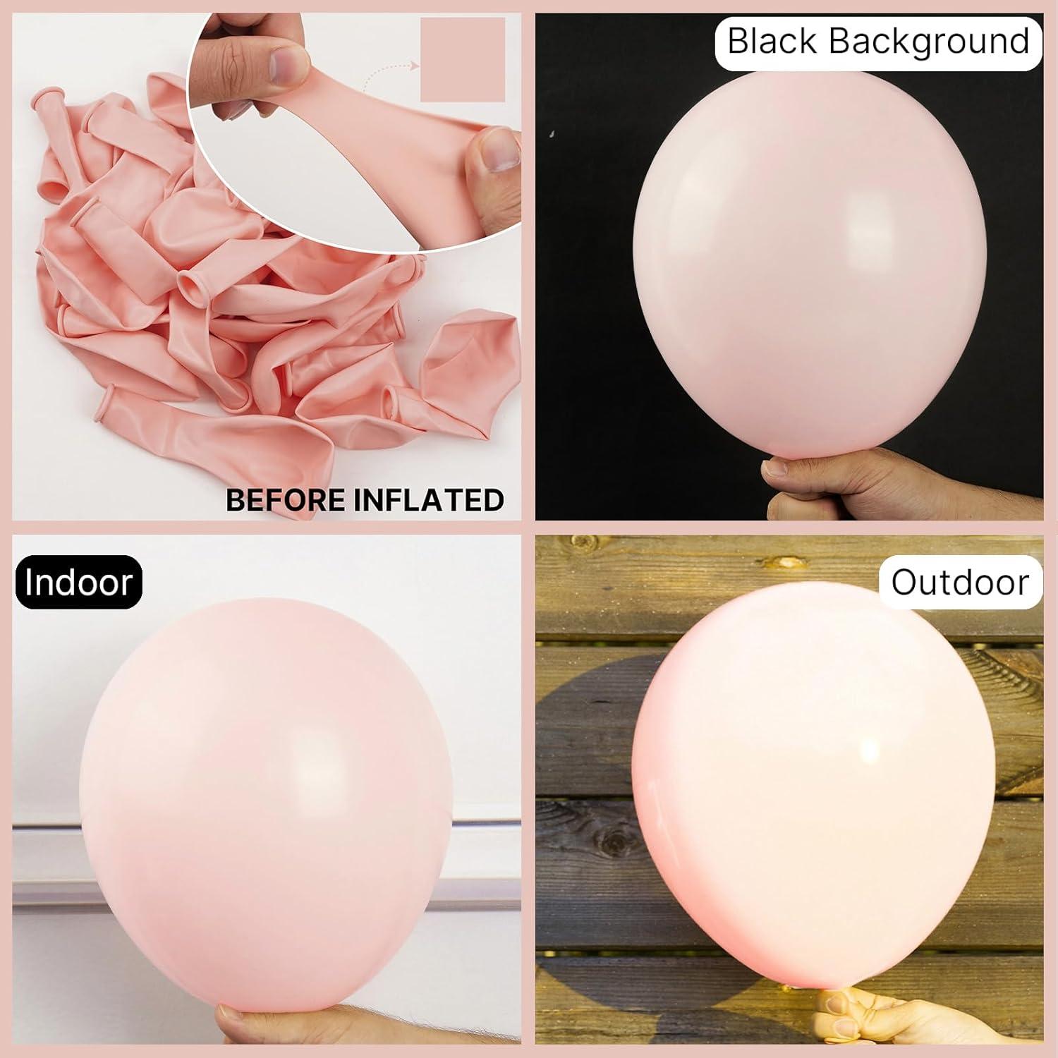 imagePartyWoo Pale Pink Balloons 51 pcs 12 Inch Pink Balloons Pink Latex Balloons for Balloon Garland Balloon Arch as Birthday Party Decorations Wedding Decorations Baby Shower Decorations PinkQ01