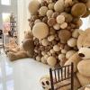 PartyWoo Coffee Brown Balloons, 52 pcs 12 Inch Boho Brown Balloons, Brown Balloons for Balloon Garland or Balloon Arch as Birthday Decorations, Wedding Decorations, Baby Shower Decorations, Brown-F09