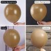 PartyWoo Coffee Brown Balloons, 85 pcs Boho Brown Balloons Different Sizes Pack of 18 Inch 12 Inch 10 Inch 5 Inch Brown Balloons for Balloon Garland or Balloon Arch as Party Decorations, Brown-F09-M