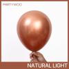 PartyWoo Metallic Copper Balloons 50 pcs 12 Inch Chrome Copper Fall Brown Balloons for Graduation Baby Shower Gender Reveal Engagement New Year Thanksgiving Birthday Party Decorations Copper-G115