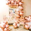 PartyWoo Metallic Copper Balloons 50 pcs 12 Inch Chrome Copper Fall Brown Balloons for Graduation Baby Shower Gender Reveal Engagement New Year Thanksgiving Birthday Party Decorations Copper-G115
