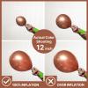 PartyWoo Metallic Copper Balloons 50 pcs 12 Inch Chrome Copper Fall Brown Balloons for Graduation Baby Shower Gender Reveal Engagement New Year Thanksgiving Birthday Party Decorations Copper-G115