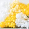 PartyWoo Mustard Yellow Balloons 50 pcs 5 Inch Small Mini Fall Color Orange Yellow Balloons for Graduation Thanksgiving Baby Shower Gender Reveal Little Cutie Birthday Party Decorations Orange-Y10