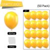 PartyWoo Mustard Yellow Balloons 50 pcs 5 Inch Small Mini Fall Color Orange Yellow Balloons for Graduation Thanksgiving Baby Shower Gender Reveal Little Cutie Birthday Party Decorations Orange-Y10