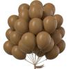 PartyWoo Coffee Brown Balloons, 52 pcs 12 Inch Boho Brown Balloons, Brown Balloons for Balloon Garland or Balloon Arch as Birthday Decorations, Wedding Decorations, Baby Shower Decorations, Brown-F09