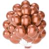 PartyWoo Metallic Copper Balloons 50 pcs 12 Inch Chrome Copper Fall Brown Balloons for Graduation Baby Shower Gender Reveal Engagement New Year Thanksgiving Birthday Party Decorations Copper-G115