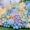 PartyWoo Pastel Balloons, 100 pcs 10 in Pastel Color Balloons in 8 Colors, Pastel Latex Balloons, Pastel Colored Balloons for Unicorn Birthday Decorations, Unicorn Party Decorations, Rainbow Birthday(Assorted Pastel Color)