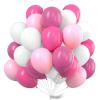 PartyWoo Pink Balloons 100 pcs 12 Inch Hot and Light Pastel Pink Fuchsia White Balloons for Valentine’s Day Wedding Baby Shower Gender Reveal Princess Bachelorette Birthday Party Decorations