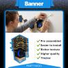 PartyWoo Graduation Decorations Class of 2026 Black Gold Pink 19pcs Grad Party Supplies with Congrats 2026 Grad Banner Hanging Swirls Foil Balloons Graduation Cap Centerpieces Party Decorations(Blue)