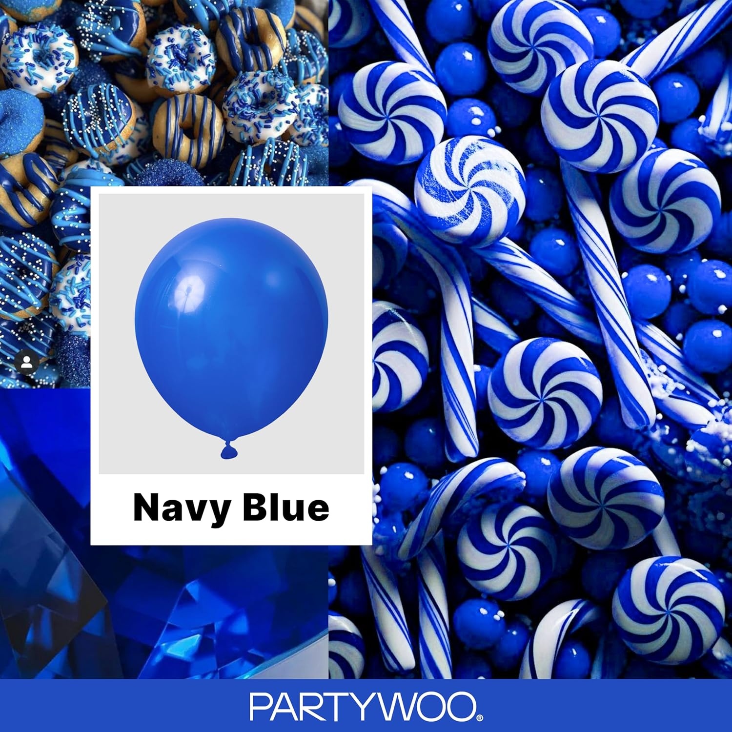 image:imagePartyWoo Teal Balloons 130pcs Different Sizes Pack of 18 12 10 5 Inch Turquoise Dark Teal Balloon Arch Kit for Baby Shower Gender Reveal Graduation Mermaid Birthday Pool Party Decorations BlueY69Bluey59
