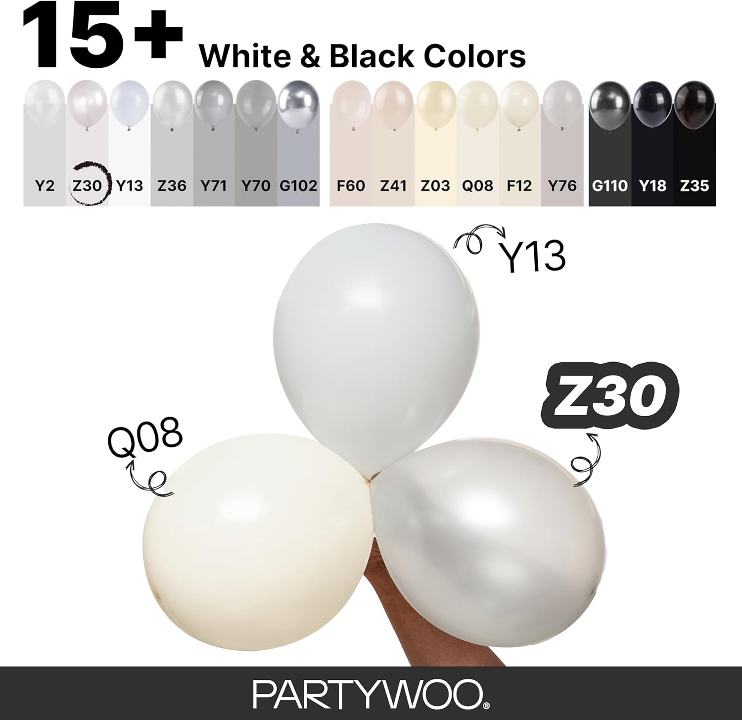 image:imagePartyWoo Teal Balloons 130pcs Different Sizes Pack of 18 12 10 5 Inch Turquoise Dark Teal Balloon Arch Kit for Baby Shower Gender Reveal Graduation Mermaid Birthday Pool Party Decorations BlueY69Pearl Whitez30