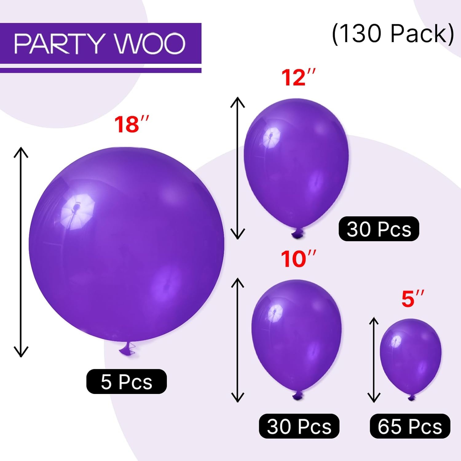 image:imagePartyWoo Teal Balloons 130pcs Different Sizes Pack of 18 12 10 5 Inch Turquoise Dark Teal Balloon Arch Kit for Baby Shower Gender Reveal Graduation Mermaid Birthday Pool Party Decorations BlueY69Royal Purpley16