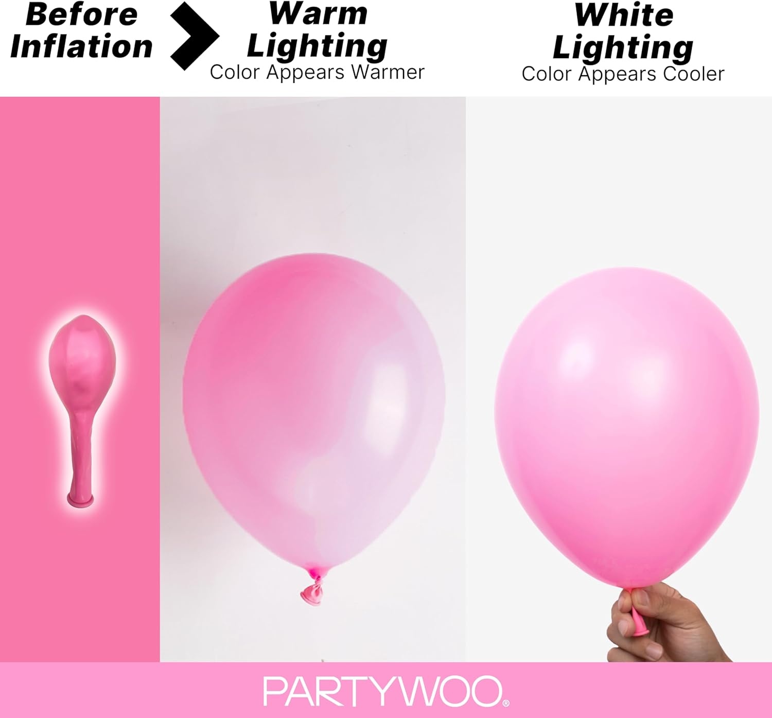 image:imagePartyWoo Teal Balloons 130pcs Different Sizes Pack of 18 12 10 5 Inch Turquoise Dark Teal Balloon Arch Kit for Baby Shower Gender Reveal Graduation Mermaid Birthday Pool Party Decorations BlueY69Pinky11
