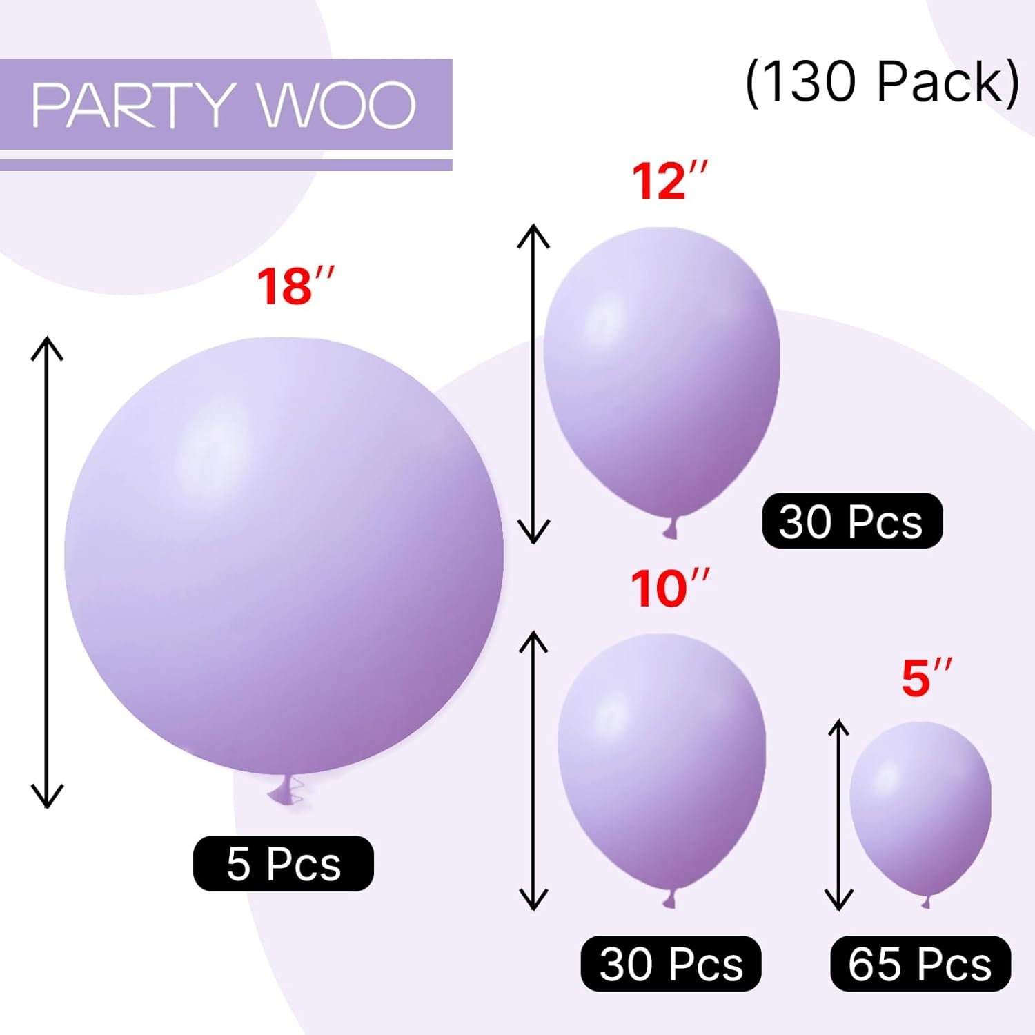 image:imagePartyWoo Teal Balloons 130pcs Different Sizes Pack of 18 12 10 5 Inch Turquoise Dark Teal Balloon Arch Kit for Baby Shower Gender Reveal Graduation Mermaid Birthday Pool Party Decorations BlueY69Purpleq10