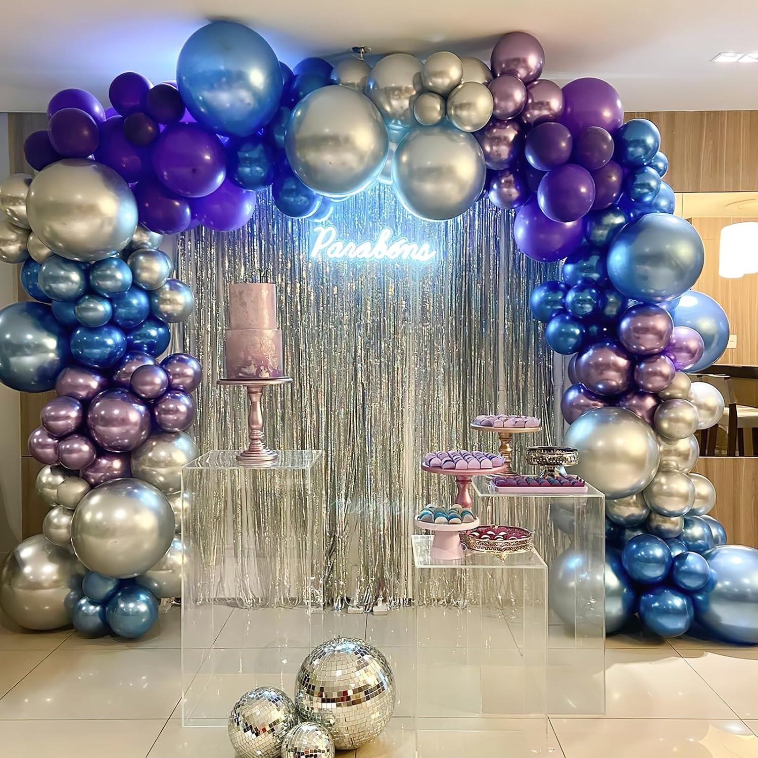 image:imagePartyWoo Teal Balloons 130pcs Different Sizes Pack of 18 12 10 5 Inch Turquoise Dark Teal Balloon Arch Kit for Baby Shower Gender Reveal Graduation Mermaid Birthday Pool Party Decorations BlueY69Multiblue