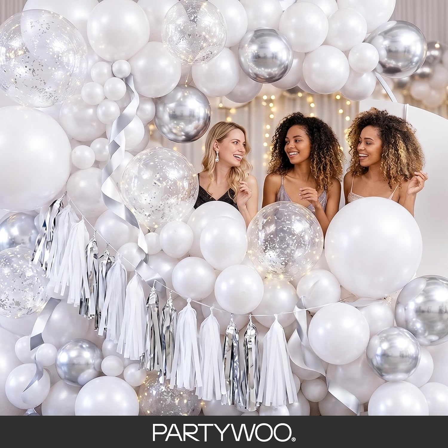image:imagePartyWoo Teal Balloons 130pcs Different Sizes Pack of 18 12 10 5 Inch Turquoise Dark Teal Balloon Arch Kit for Baby Shower Gender Reveal Graduation Mermaid Birthday Pool Party Decorations BlueY69Pearl Whitez30