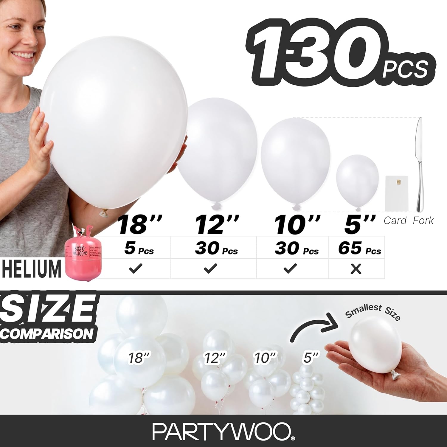 image:imagePartyWoo Teal Balloons 130pcs Different Sizes Pack of 18 12 10 5 Inch Turquoise Dark Teal Balloon Arch Kit for Baby Shower Gender Reveal Graduation Mermaid Birthday Pool Party Decorations BlueY69Pearl Whitez30