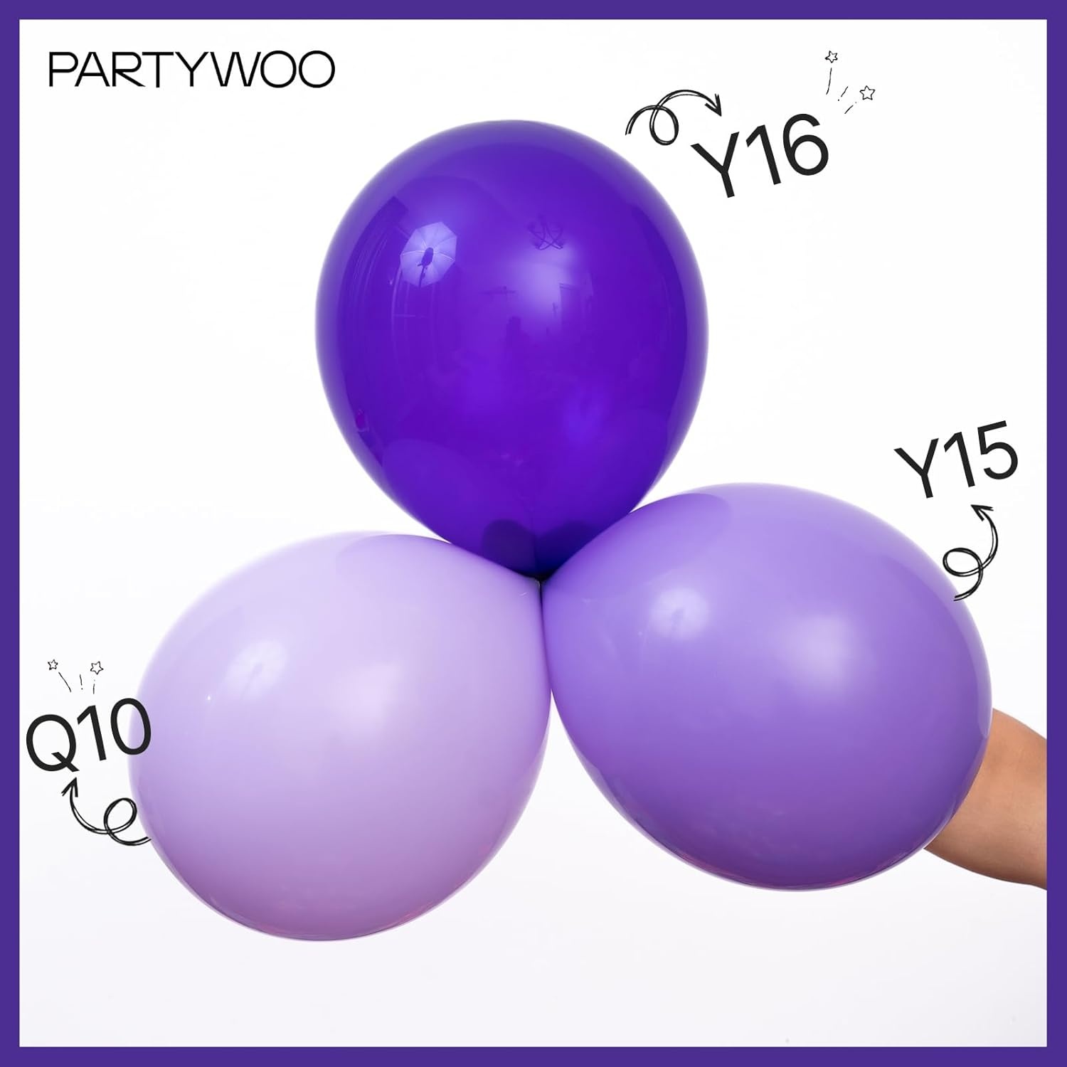image:imagePartyWoo Teal Balloons 130pcs Different Sizes Pack of 18 12 10 5 Inch Turquoise Dark Teal Balloon Arch Kit for Baby Shower Gender Reveal Graduation Mermaid Birthday Pool Party Decorations BlueY69Royal Purpley16