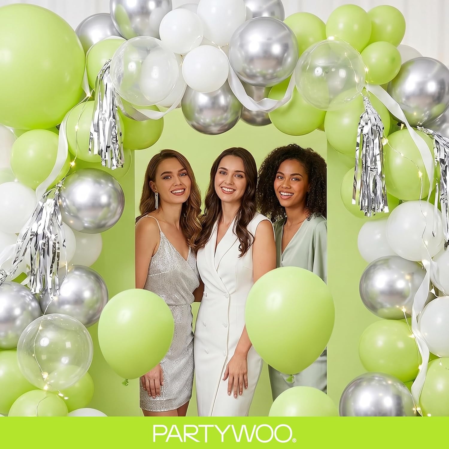 image:imagePartyWoo Teal Balloons 130pcs Different Sizes Pack of 18 12 10 5 Inch Turquoise Dark Teal Balloon Arch Kit for Baby Shower Gender Reveal Graduation Mermaid Birthday Pool Party Decorations BlueY69Greeny6