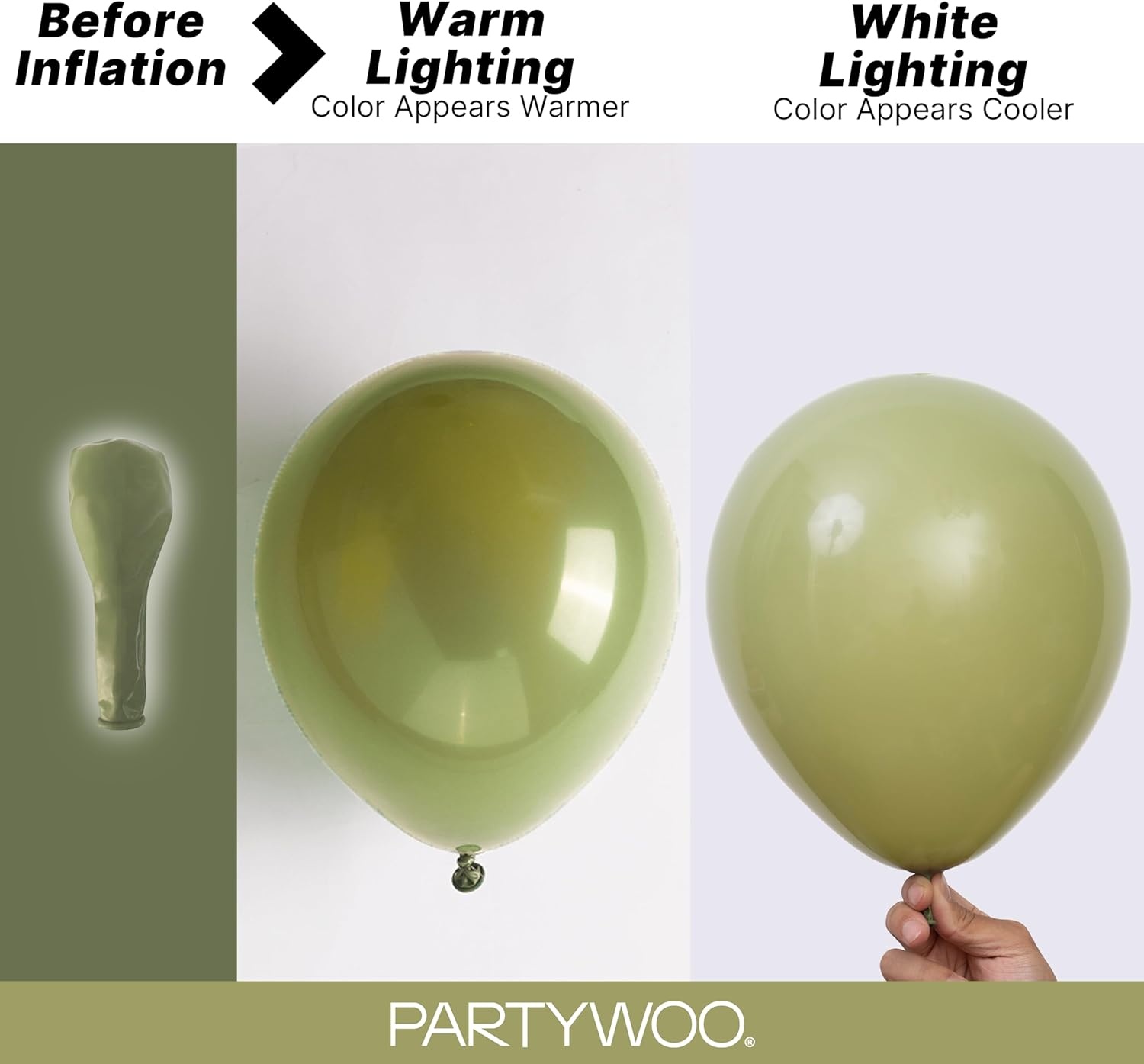 image:imagePartyWoo Teal Balloons 130pcs Different Sizes Pack of 18 12 10 5 Inch Turquoise Dark Teal Balloon Arch Kit for Baby Shower Gender Reveal Graduation Mermaid Birthday Pool Party Decorations BlueY69Sage Greenf11