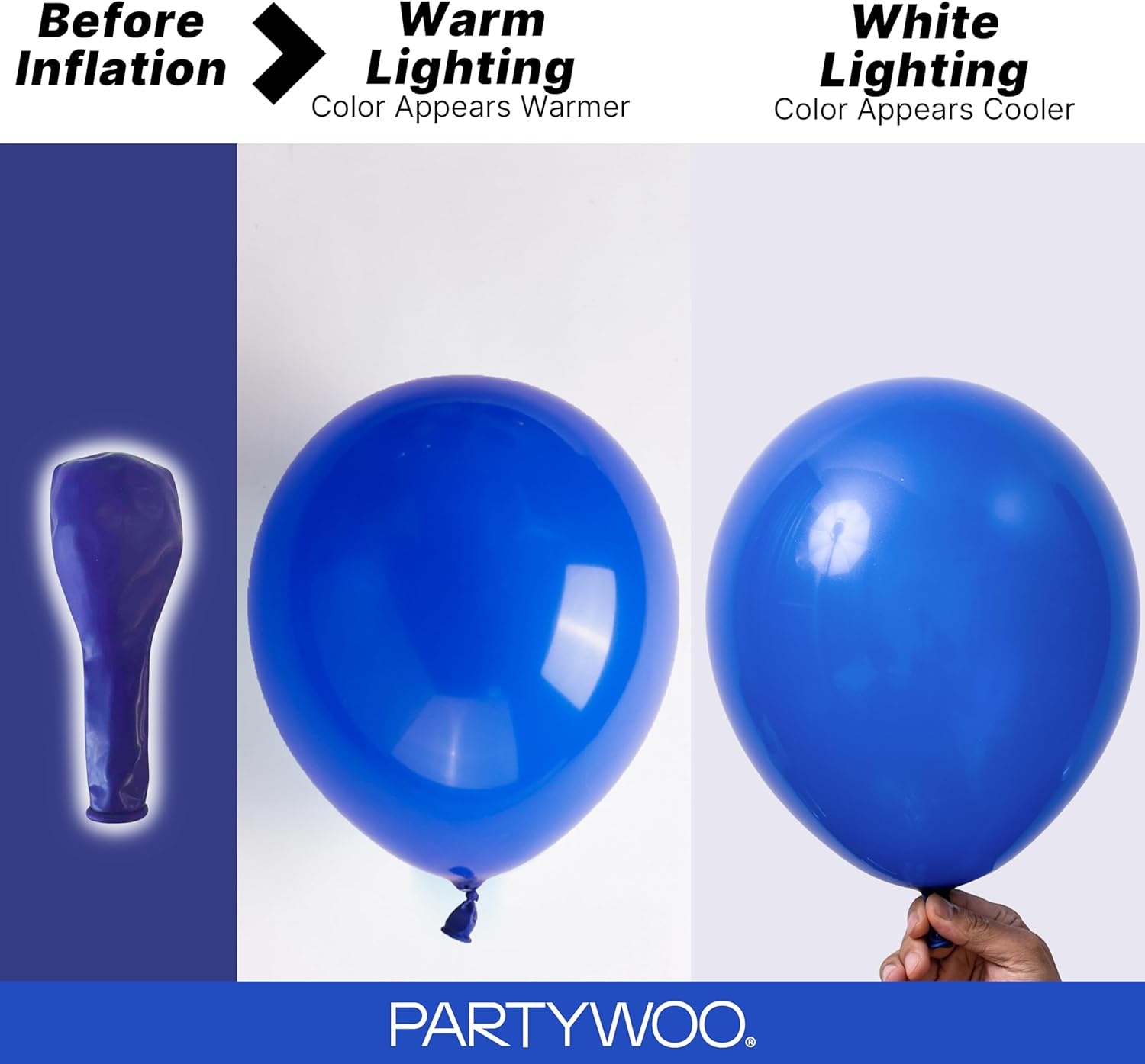 image:imagePartyWoo Teal Balloons 130pcs Different Sizes Pack of 18 12 10 5 Inch Turquoise Dark Teal Balloon Arch Kit for Baby Shower Gender Reveal Graduation Mermaid Birthday Pool Party Decorations BlueY69Bluey59