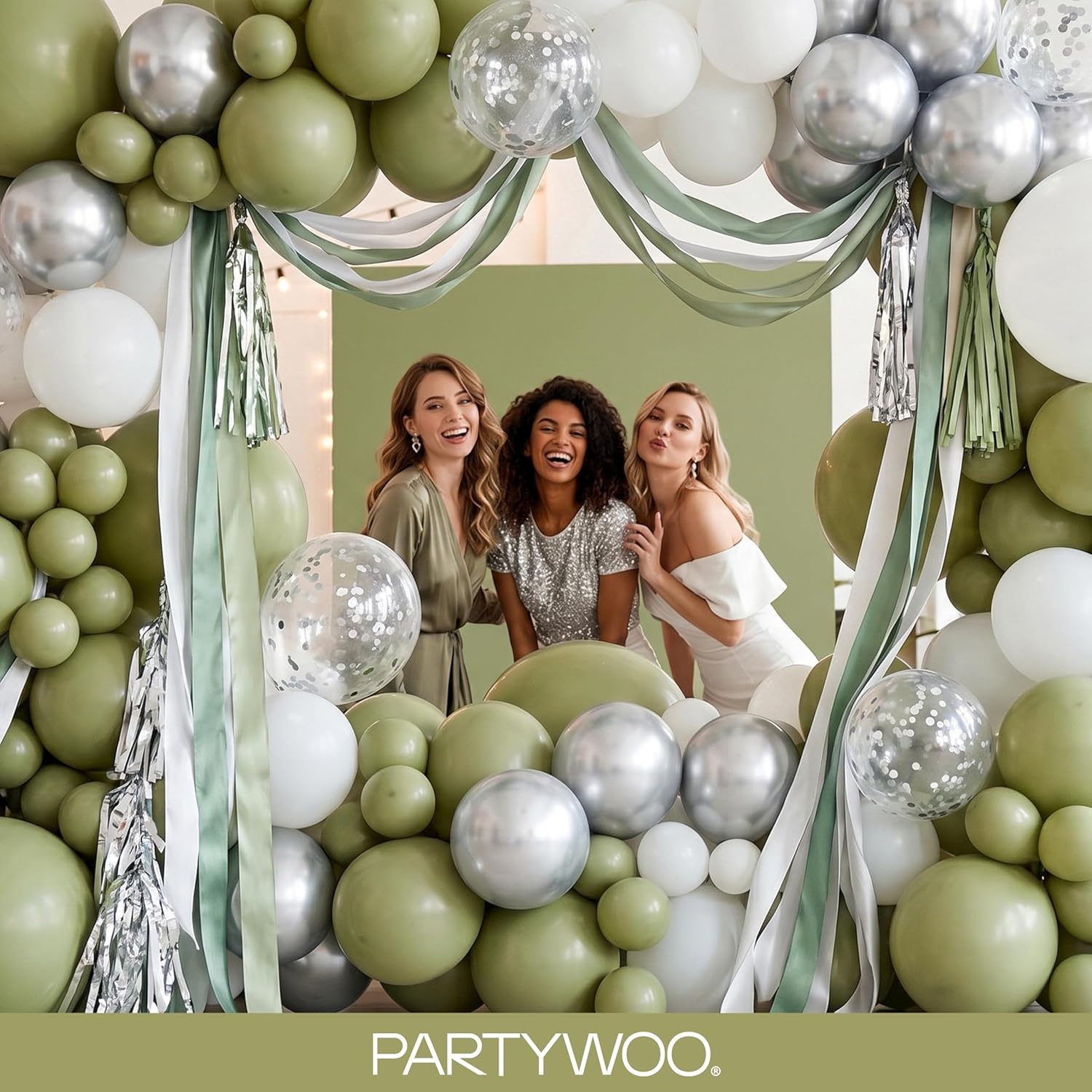 image:imagePartyWoo Teal Balloons 130pcs Different Sizes Pack of 18 12 10 5 Inch Turquoise Dark Teal Balloon Arch Kit for Baby Shower Gender Reveal Graduation Mermaid Birthday Pool Party Decorations BlueY69Sage Greenf11