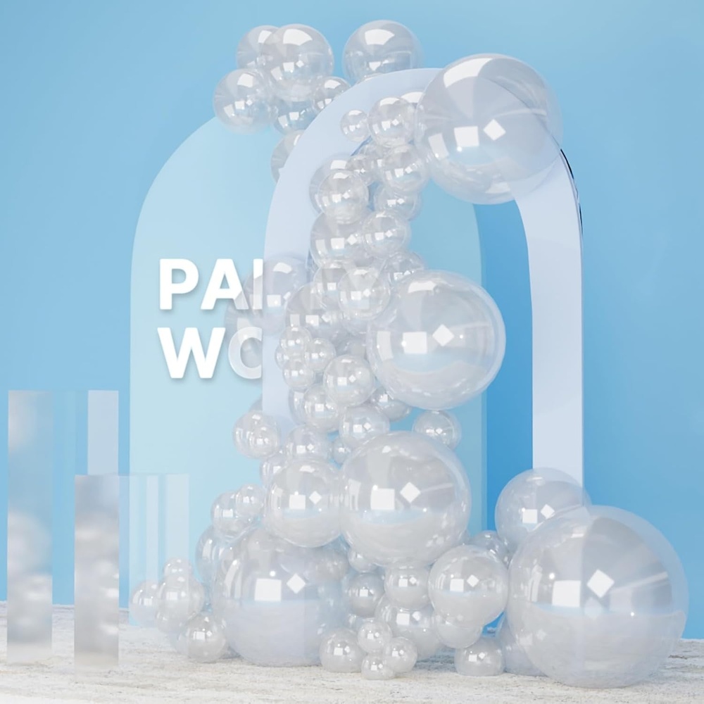 image:imagePartyWoo Teal Balloons 130pcs Different Sizes Pack of 18 12 10 5 Inch Turquoise Dark Teal Balloon Arch Kit for Baby Shower Gender Reveal Graduation Mermaid Birthday Pool Party Decorations BlueY69Cleary2